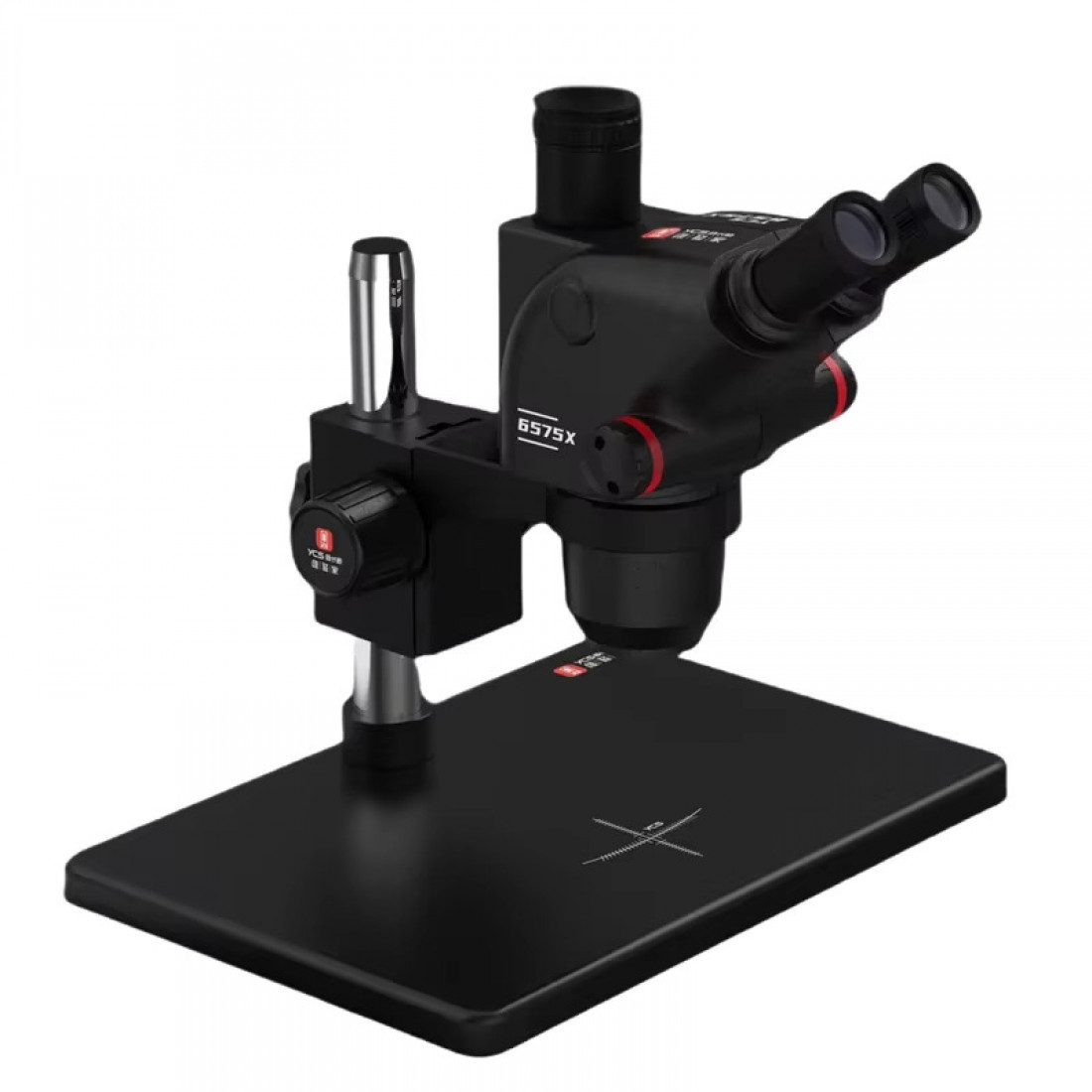 YCS 6575X ULTRA HD TRINOCULAR MICROSCOPE WITH LARGE BASE FOR PHONES MICROSCOPE