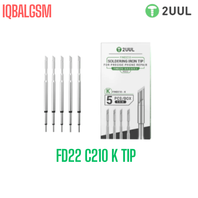 2UUL K  Soldering Iron Tip for C210 Soldering Station (5 Pack)