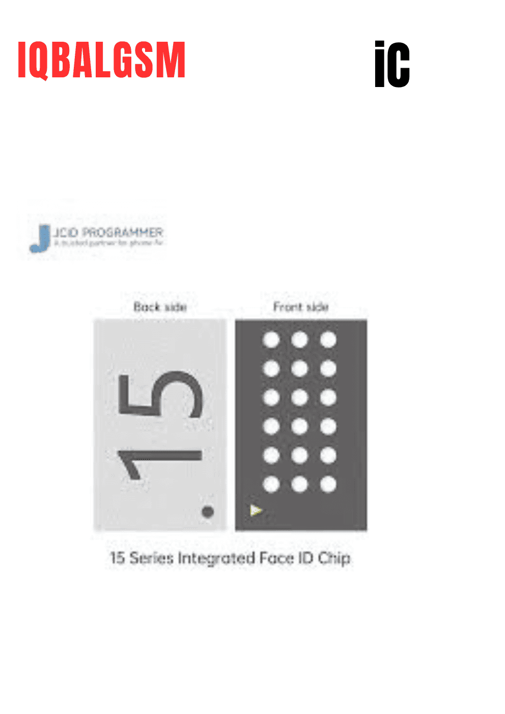 JC 15 ic JCID Dot Matrix Projector Face ID IC Chip For IPhone 15 Series