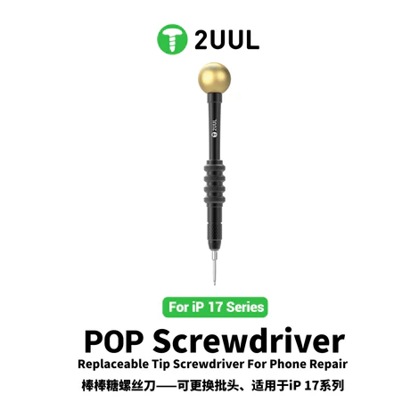 2UUL SD87 POP Screwdriver Replaceable Tip Screwdriver for Phone 17 Series