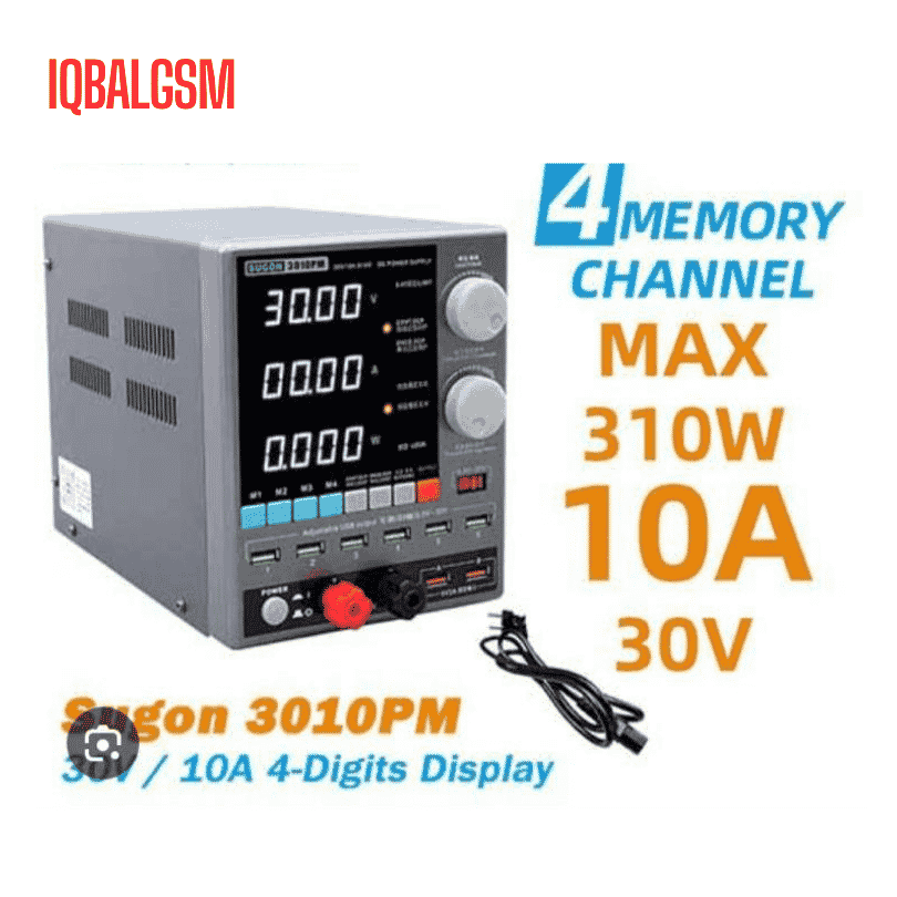 SUGON 3010PM Adjustable Digital DC Power Supply With Short Killer ( 30V-10A 