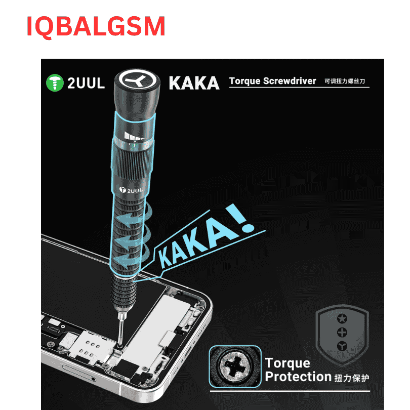 2UUL KAKA Torque Screwdriver for Phone Repair 1 handle+ 4 tips 