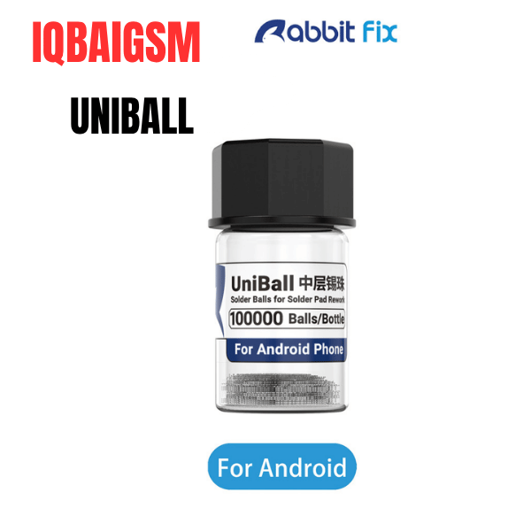 Rabbitfix UniBall Solder Balls 183°C 100000 Balls Bottle for Android Motherboard Middle Layer Repair BGA Reballing Tool