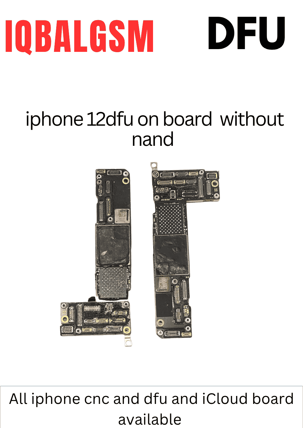IPHONE 12 DFU ON BOARD WITHOUT NAND 