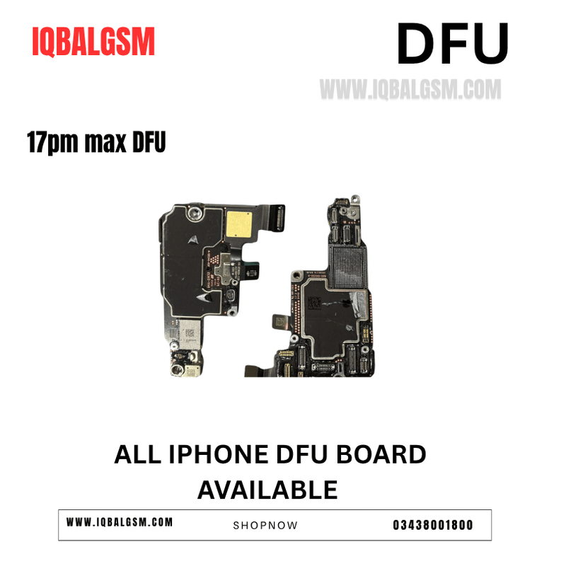 iphone 17promax/17pm dfu on motherboard without nand 