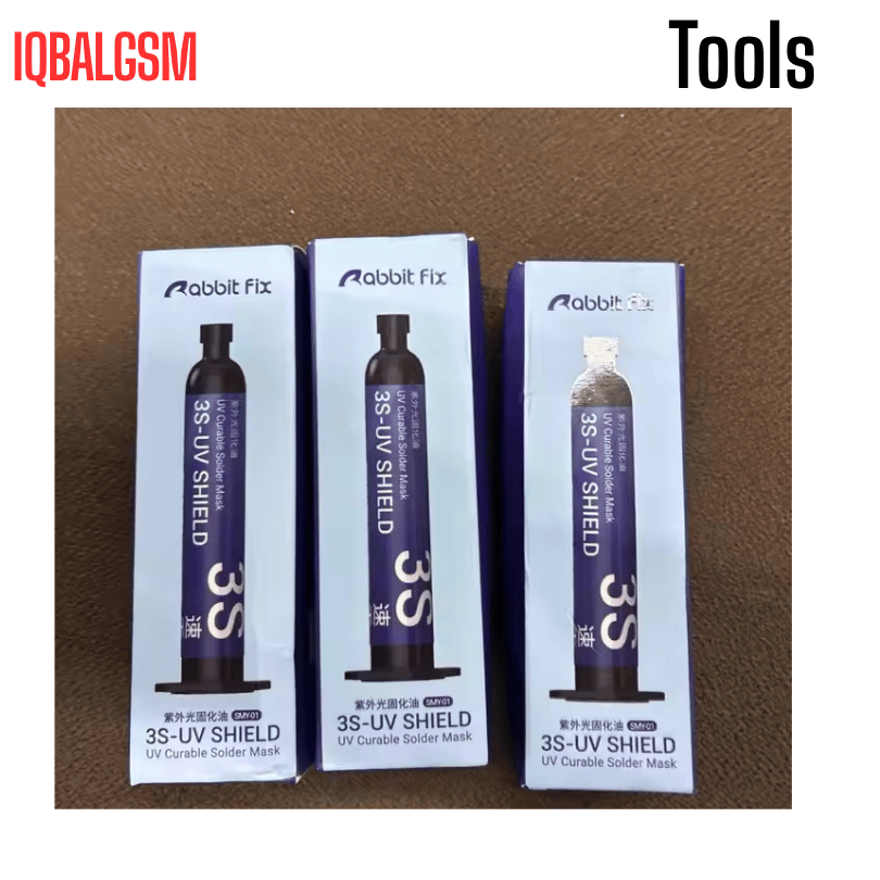 Rabbit Fix 3S UV SHIELD UV Curable Solder Mask Instant Solidified High Reliability for Electronic Components