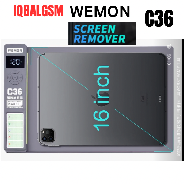 WEMON C36 heating platform designed for removing mobile phone and tablet glass 