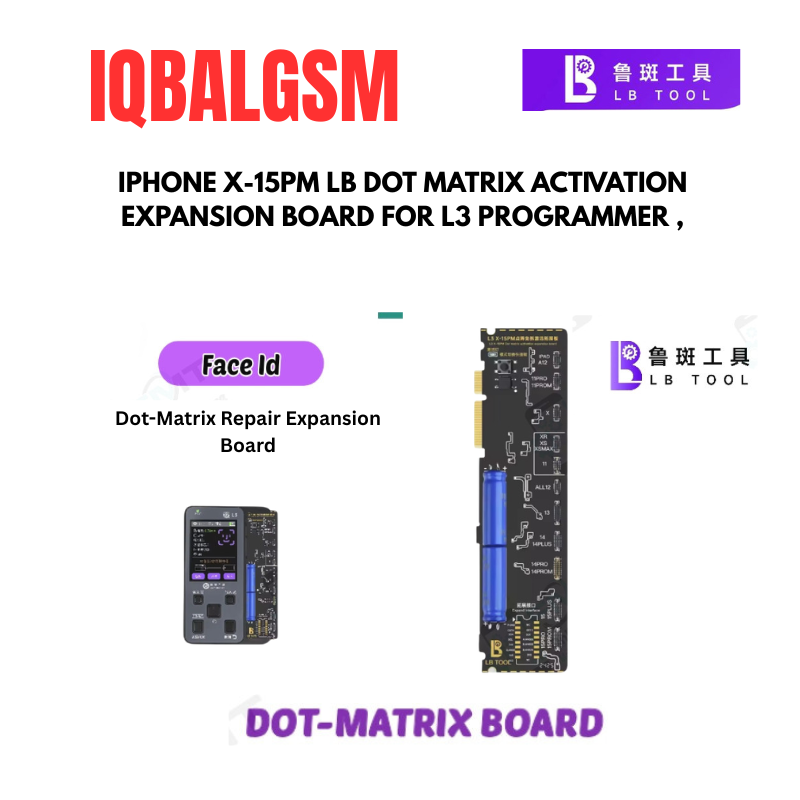 IPHONE X-15PM LB FACE ID /DOT MATRIX ACTIVATION EXPANSION BOARD FOR L3 PROGRAMMER , USED FOR IPHONE FACE ID REPAIR