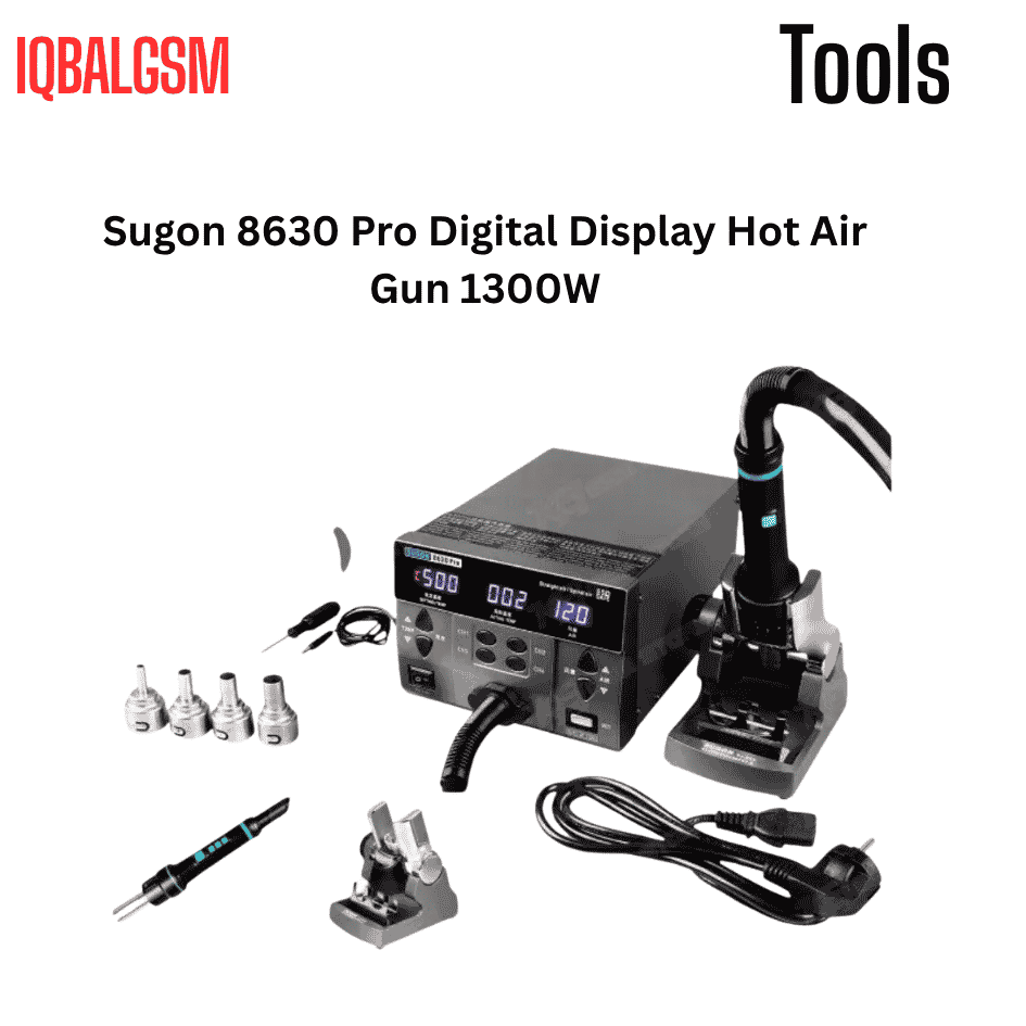 Sugon 8630 Pro Digital Display Hot Air Gun 1300W SMD