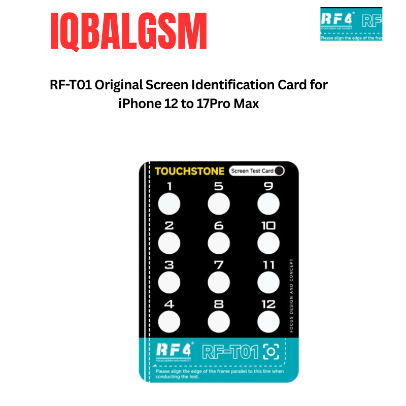 RF4 RF-T01 Original Screen Identification Card for iPhone 12 to 17Pro Max