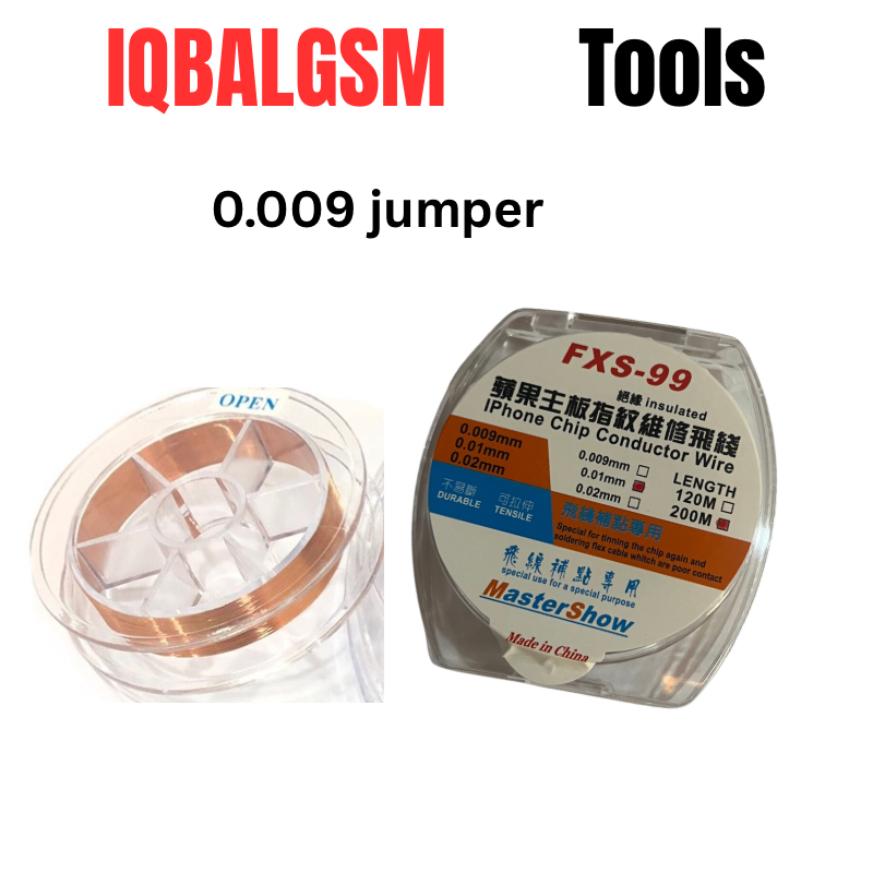 FXS-99 Insulated PHONE Chip Conductor Wire Jumping 0.009MMx200M