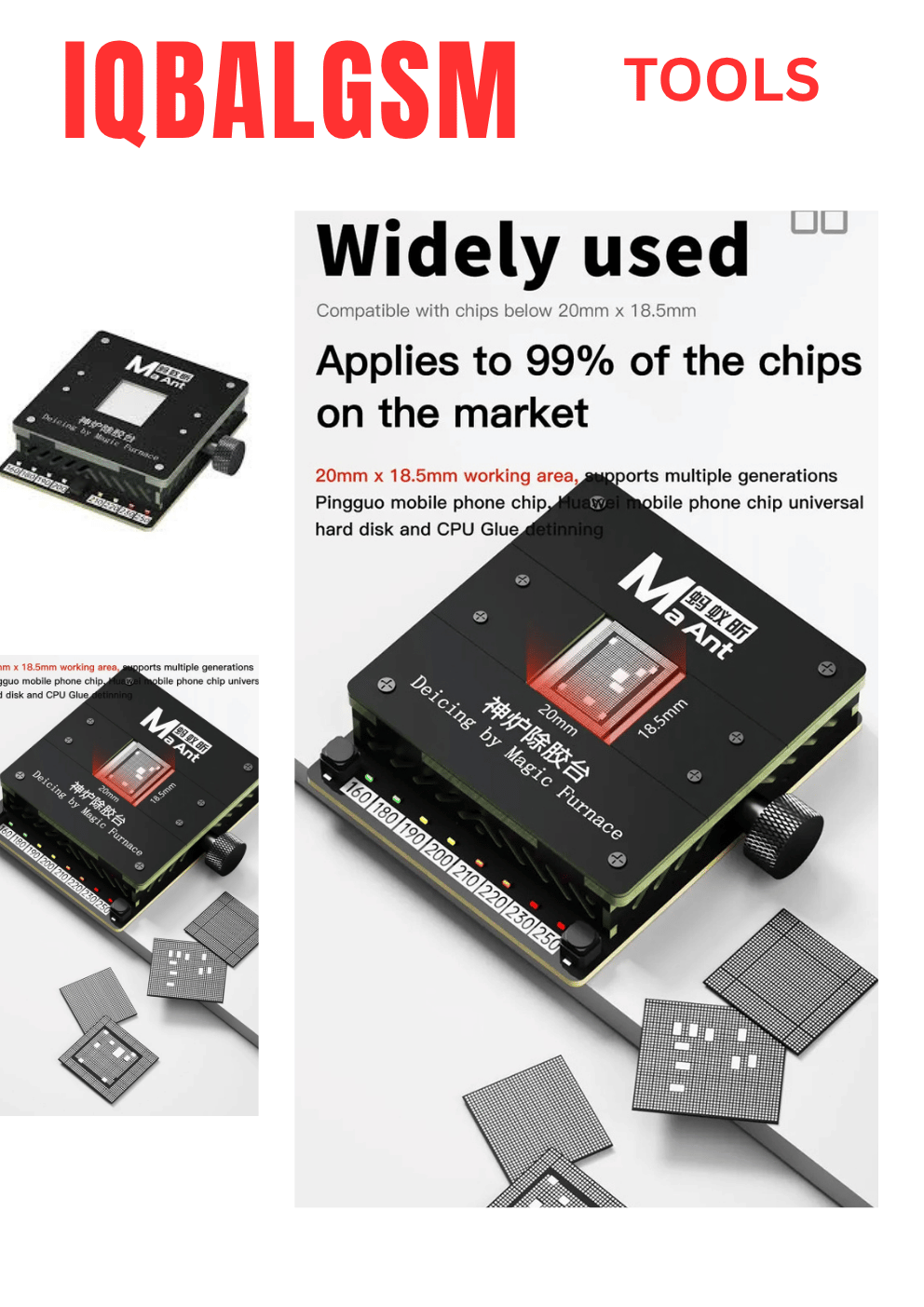 Maant SL-1 Mini universal adjustable temperature CPU heating platform for chip CPU glue removal Solder removal