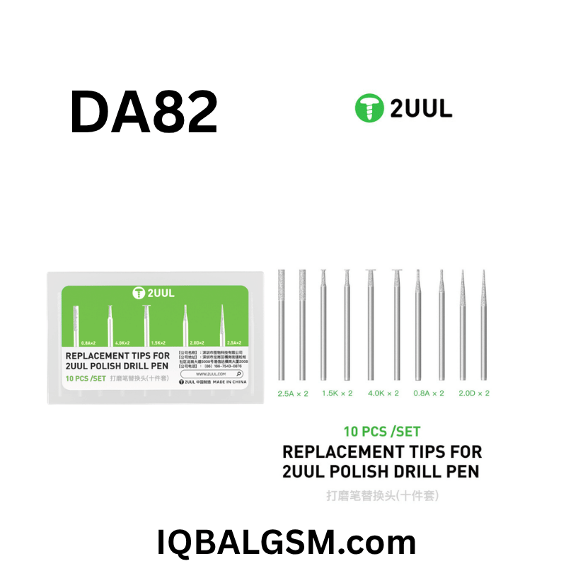 2UUL DA82 Replacement Tips for 2UUL Polish Drill Pen 10pcs/set