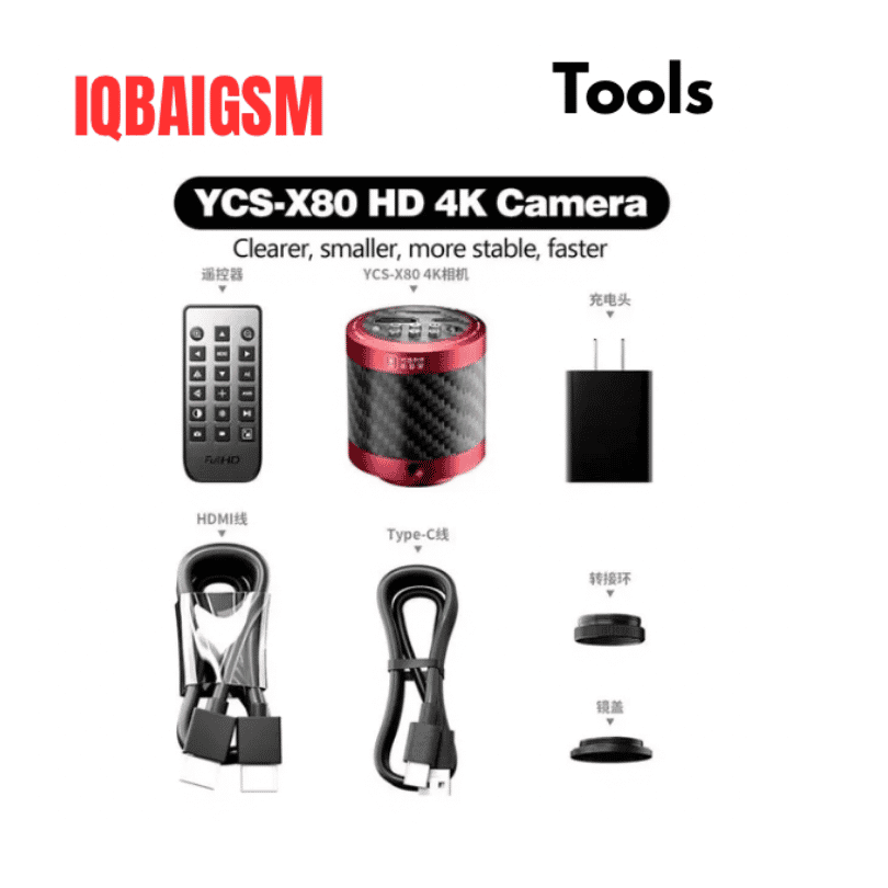 YCS X80 Aluminum Alloy 4K Camera For Microscope 1080P Industrial Camera