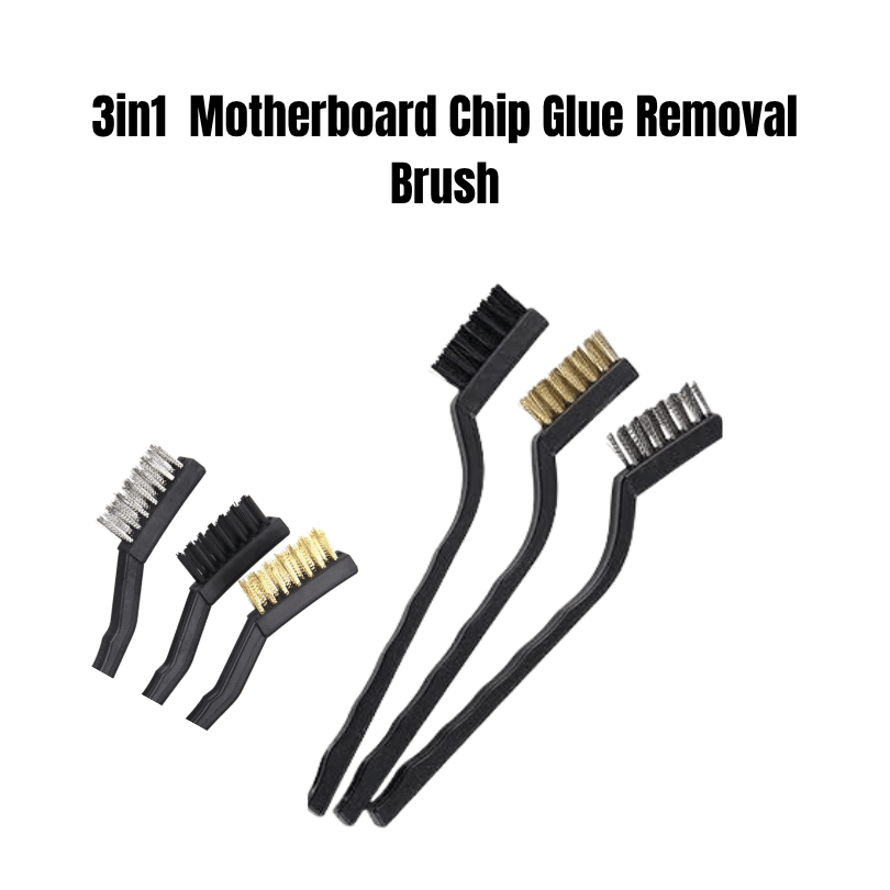 3in1  Motherboard Chip Glue Removal Brush 