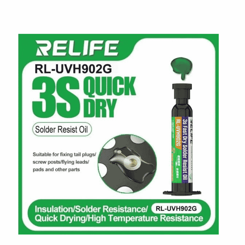 Relife RL-UVH902g (green)  3S UV Quick Curing Solder Mask for Mobile Phone Jumper Wire Mask