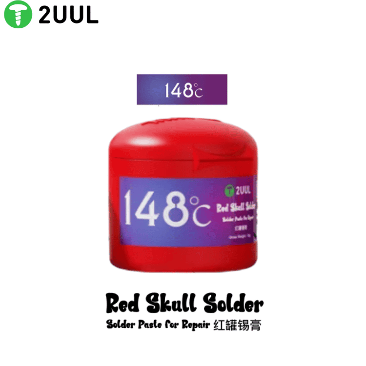2UUL Red Skull Solder Paste for Repair 148℃ 50g