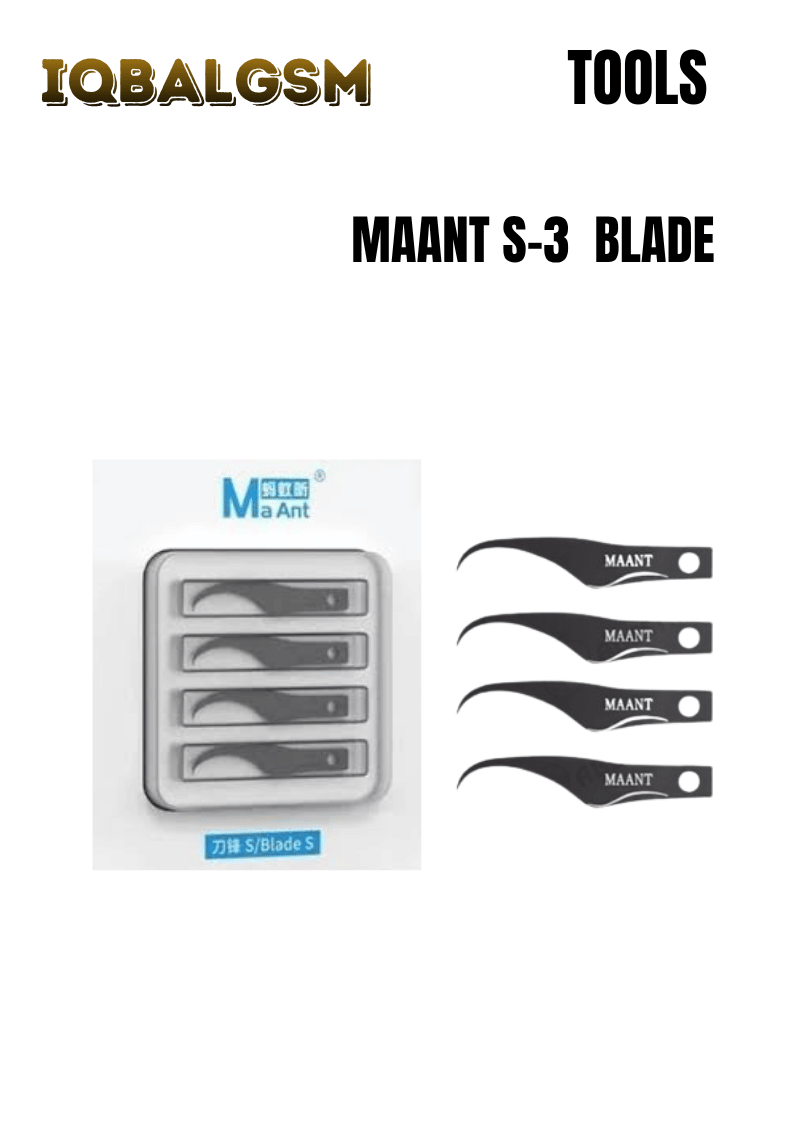MaAnt Blade S3  4-in-1 Multifunctional Glue Removal Blade Kit for Motherboard CPU IC Chips
