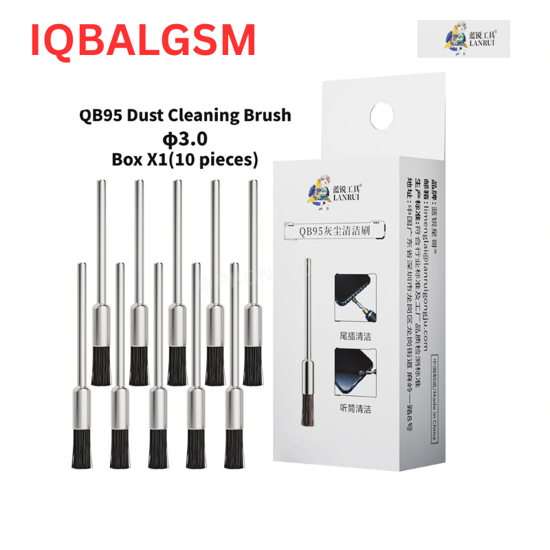 LANRUI QB95 PCB Charging port , speaker,ringer  Dust Cleaning Brush for Phone Repair 10PCS 