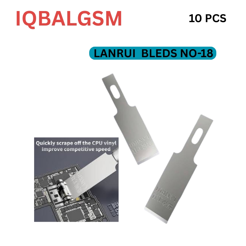 Lanrui 007 Blade Set CPU Glue Removing Shovel High Toughness Precision Cutting Blade 10 pcs
