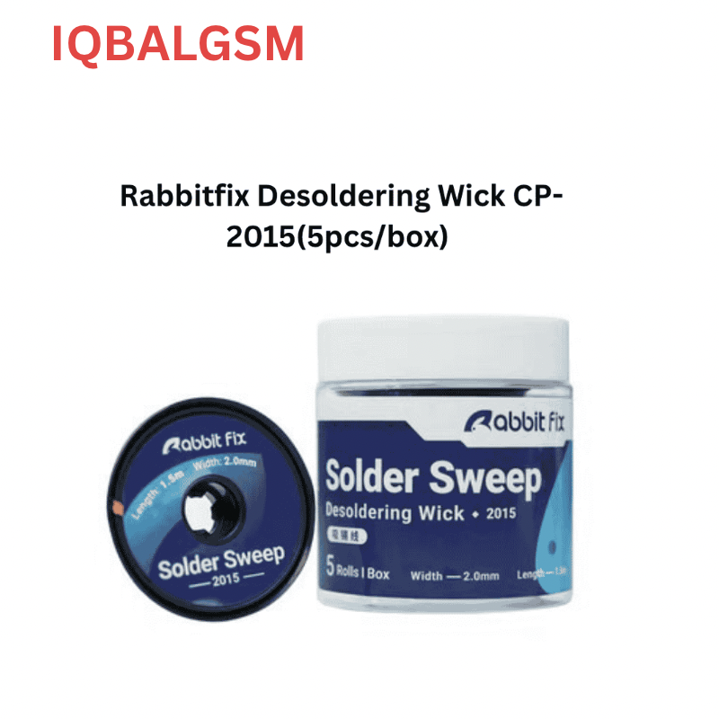 Rabbitfix Desoldering Wick CP-2015(5pcs/box) BGA Soldering Wire Tin Lead Cord Flux Absorption Line Braid Tape 1.5M Tools