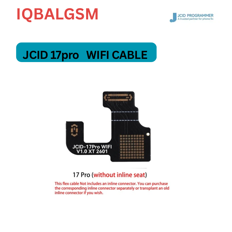  iPhone 17 Pro  JCID Motherboard WiFi Earpiece Repair Flex Cable (without Inline Seat) 
