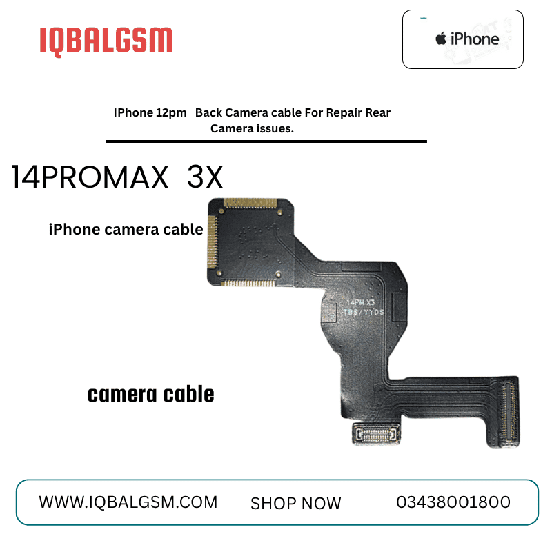 IPhone 14pm 3X Back Camera cable For Repair Rear Camera issues.