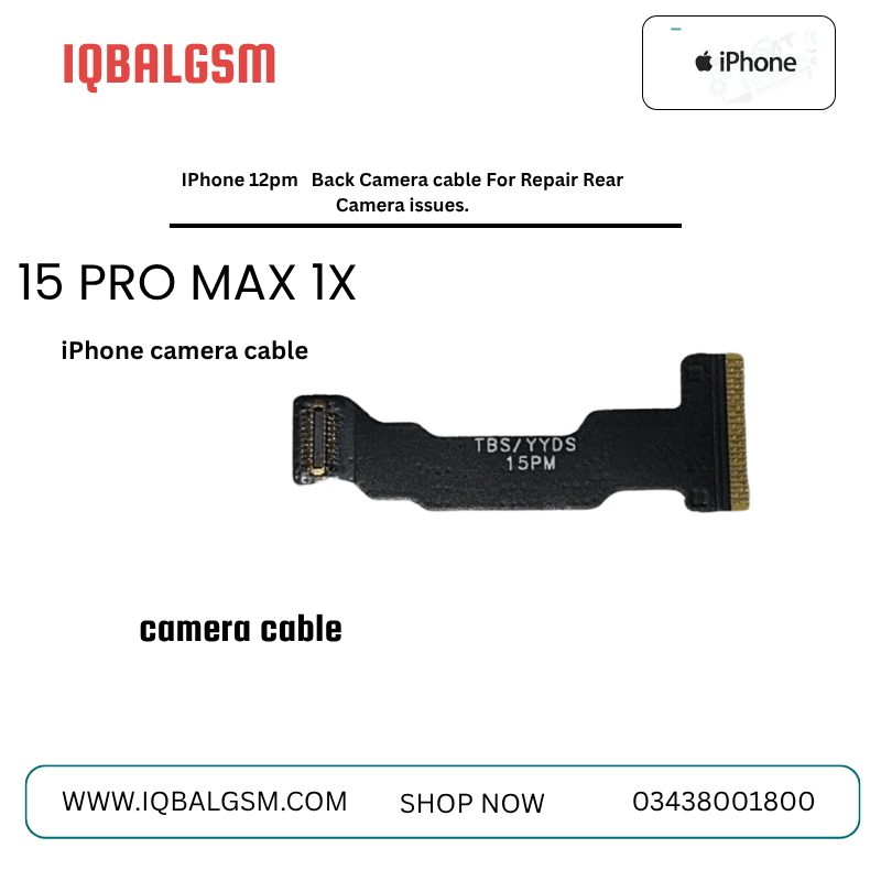 IPhone 15PM 1X Back Camera cable For Repair Rear Camera issues.