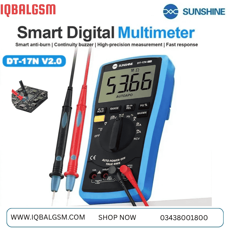 Sunshine DT-17N Handheld Digital Multimeter with LCD Backlight