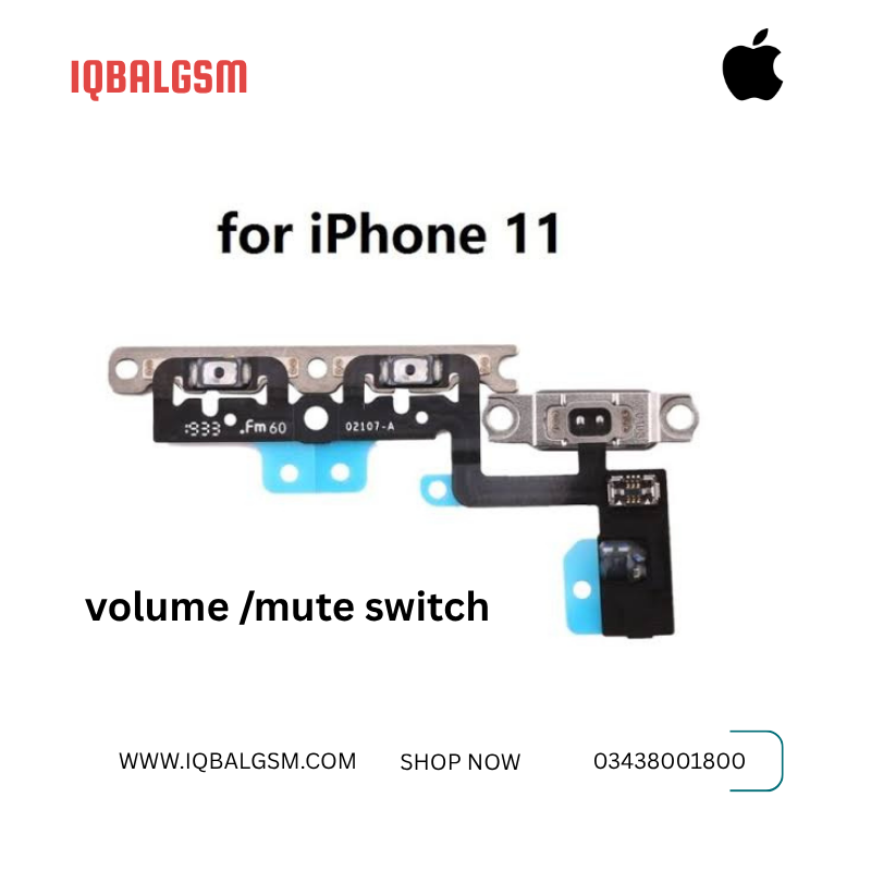 IPhone 11 Volume Button & Mute Switch Flex Visit > Cable 