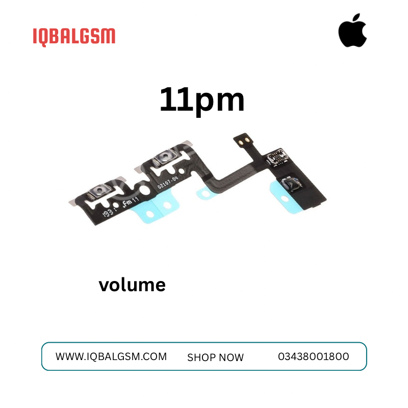 IPhone 11pm  Volume Button & Mute Switch Flex Visit > Cable 