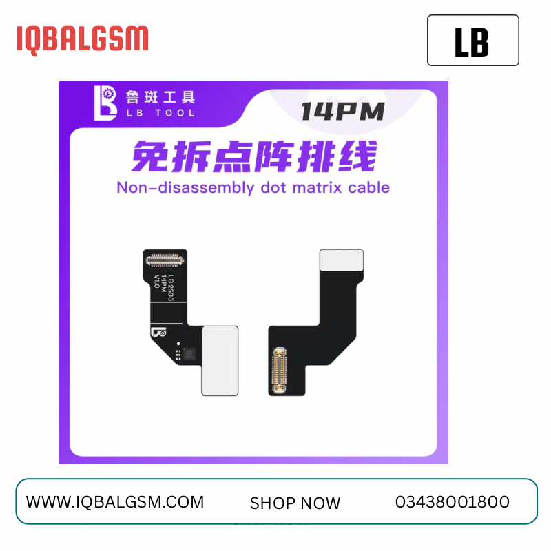 Lb 14pm dot matrix Face ID Repair Flex Cable For iPhone 