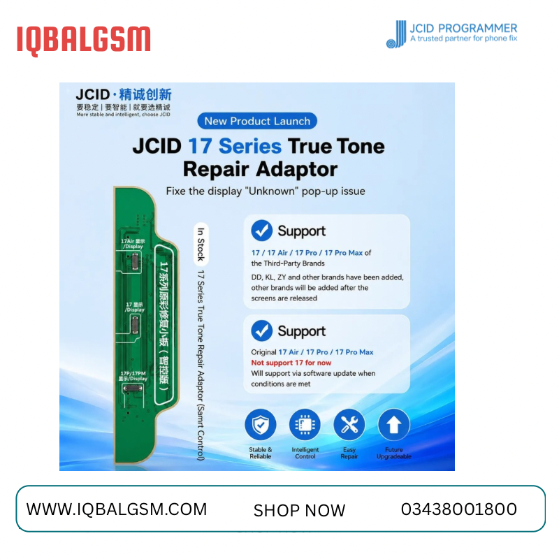 JCID 17 series True Tone Repair Adapter for V1SE & V1S Pro Programmer