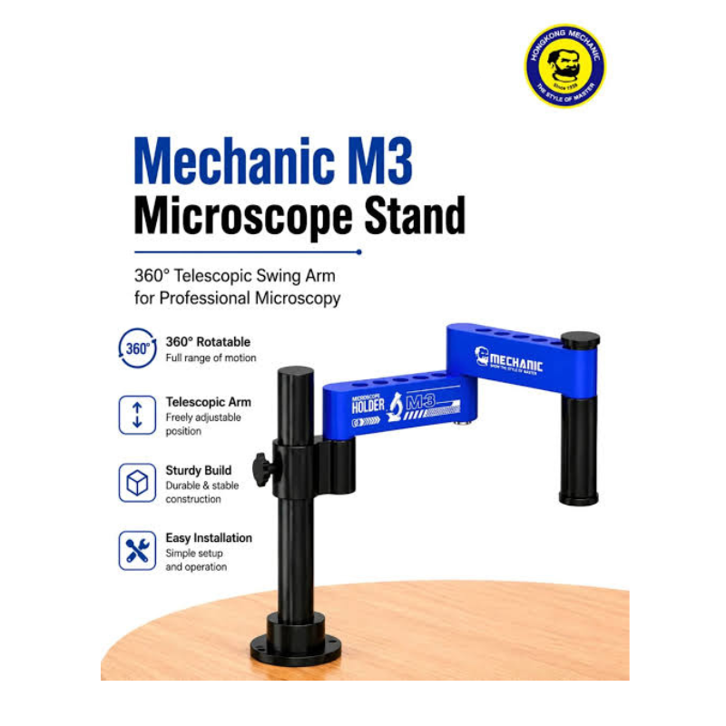Mechanic M2 / M3 360° Rotation Swing Arm Universal Aluminum Alloy Microscope Bracket