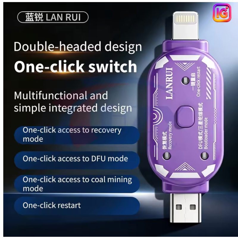 Lanrui V587 Lightning + Type-C Engineering Box for Entering DFU / Recovery / Samsung Download Modes